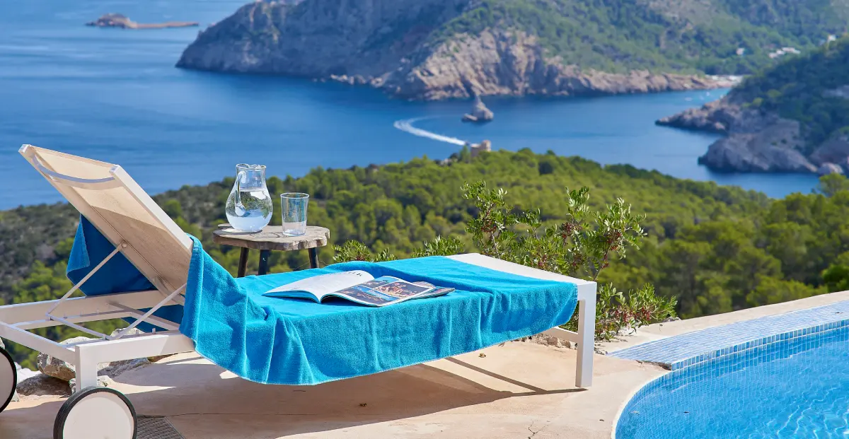 views from Ibiza villa for holidays