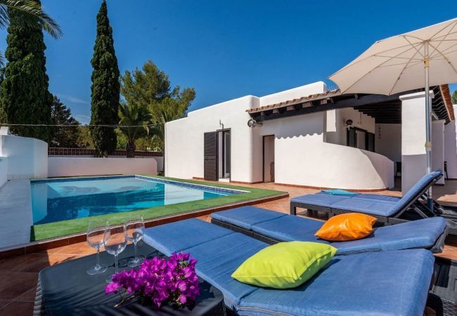 Ruhige Terrasse im Casa Dany auf Ibiza