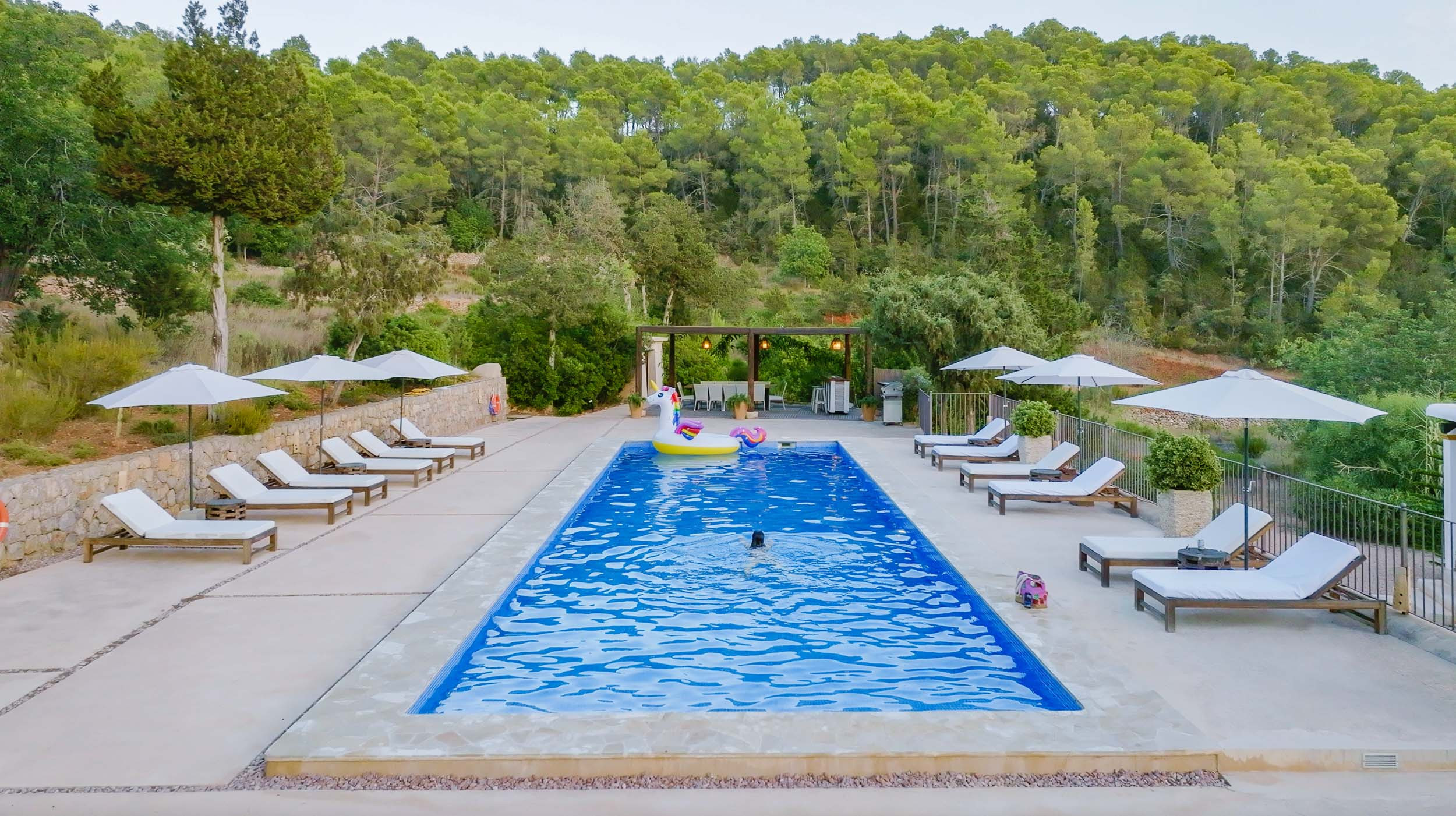 Exterior of the villa Boca Sega in Ibiza