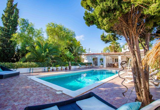 Private pool of the Can Massinet villa in Sant Jordi