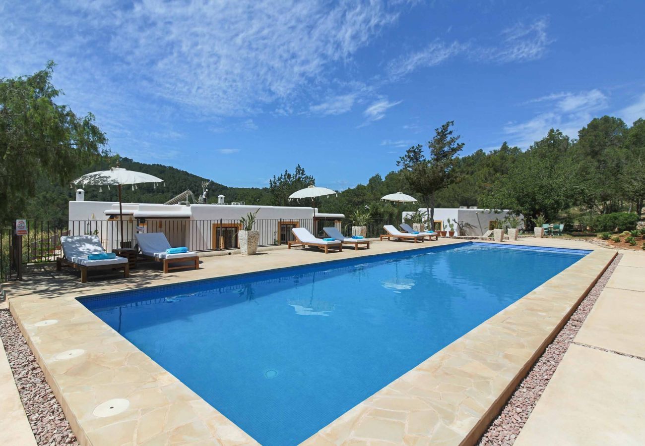 Exterior of the villa Boca Sega in Ibiza