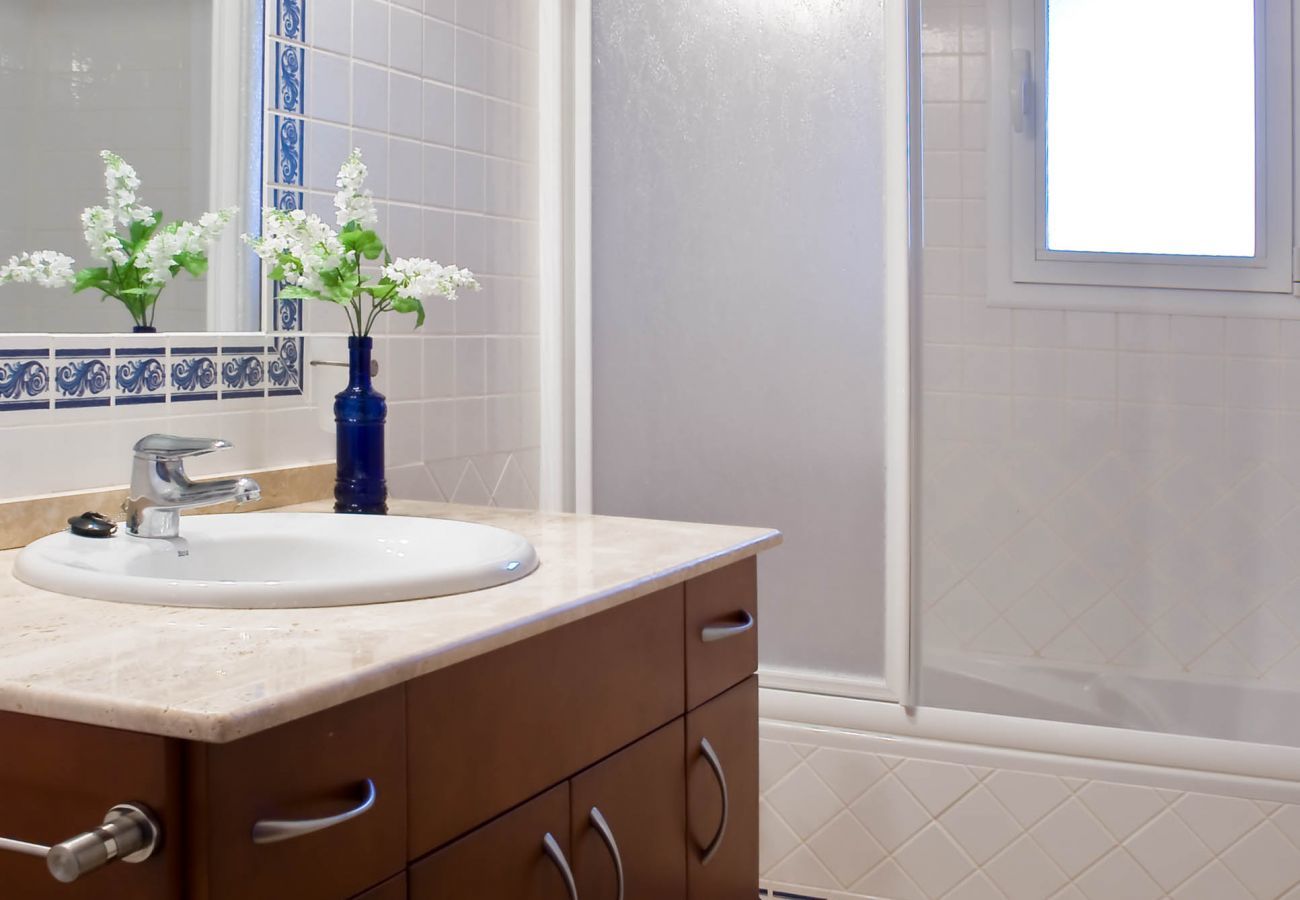 One of the four bathrooms of the Villa Coqueta