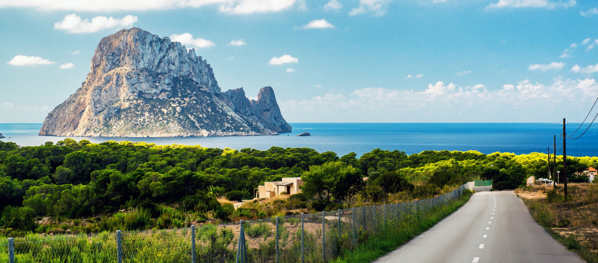 Cala carbo road in Ibiza