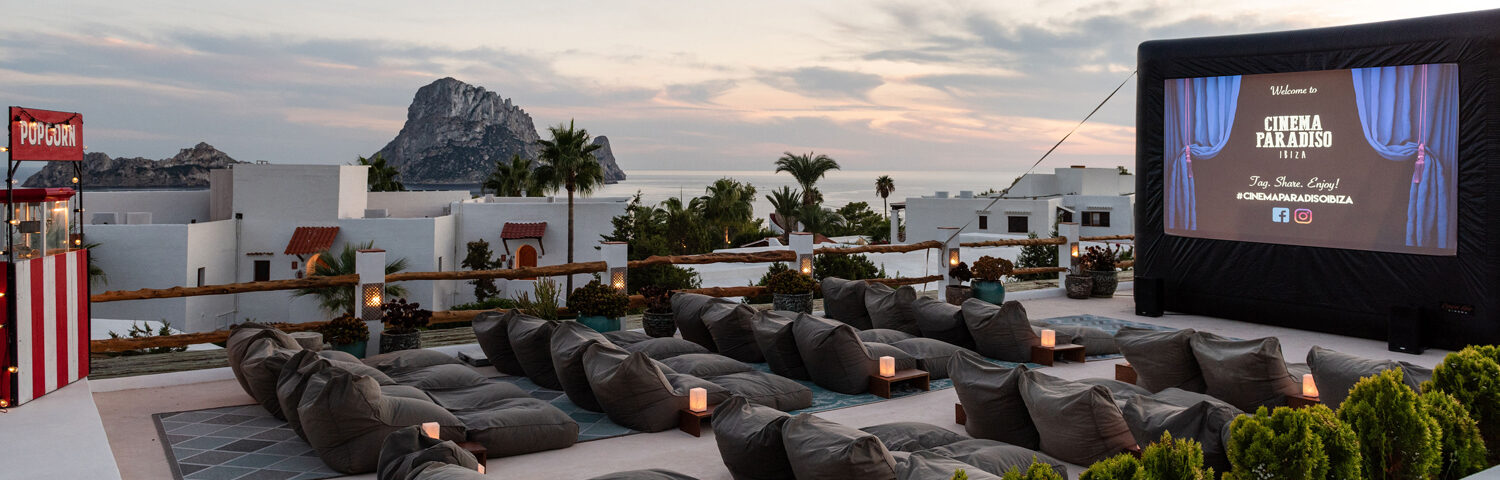 Outdoor cinema in Ibiza