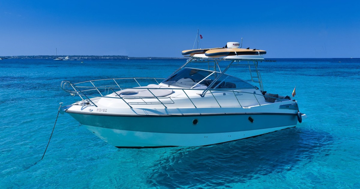 Yacht Shore Fin 42cm カーボンフィン Cranchi Zaffiro 32 Neo Charter Ibiza | Eivillas