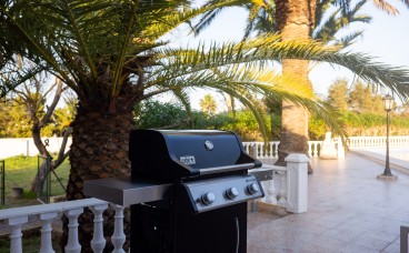 Outdoor chill-out space with barbecue