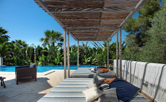 Cozy chill-out space with outdoor seating