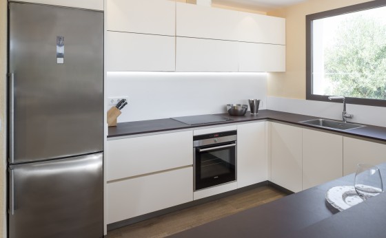 Cocina de la casa de la piscina