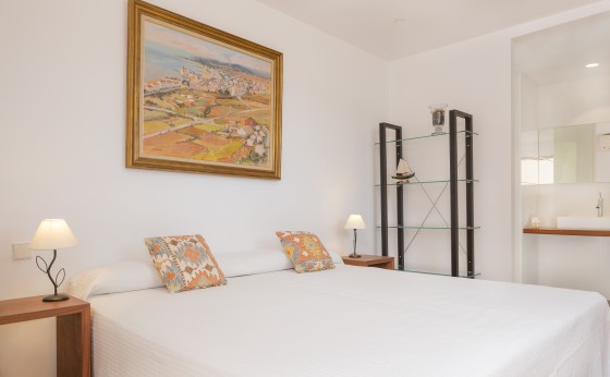 Dormitorio de la casa de la piscina
