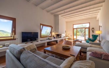 Salon de la Villa Landscape au style rustique – Eivillas